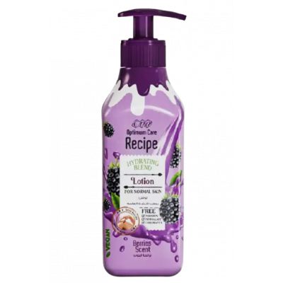 EVA OPTIMUM CARE RECIPE BERRIES SCENT HYDRATING BLEND — LOTION FOR NORMAL SKIN 370 ML